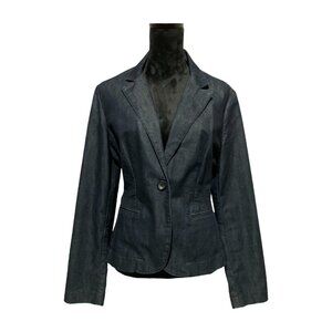 Express Denim, Business Washed, Single Vent Jacket with notched lapel. Size 12.